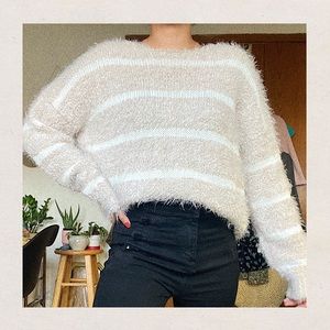 Calvin Klein Oversized Fuzzy Sweater